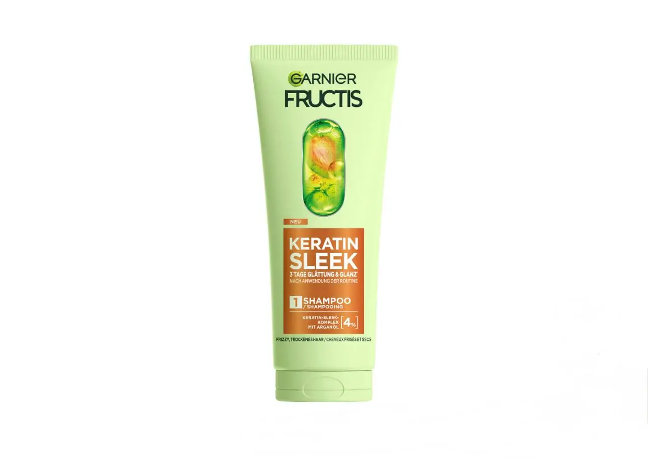 WhatsApp Image 2026-04-26 at 21.51.42 شامبو غارنييه Fructis Keratin Sleek للشعر المجعد والجاف – نعومة ولمعان يدوم حتى 3 أيام - الصورة 1